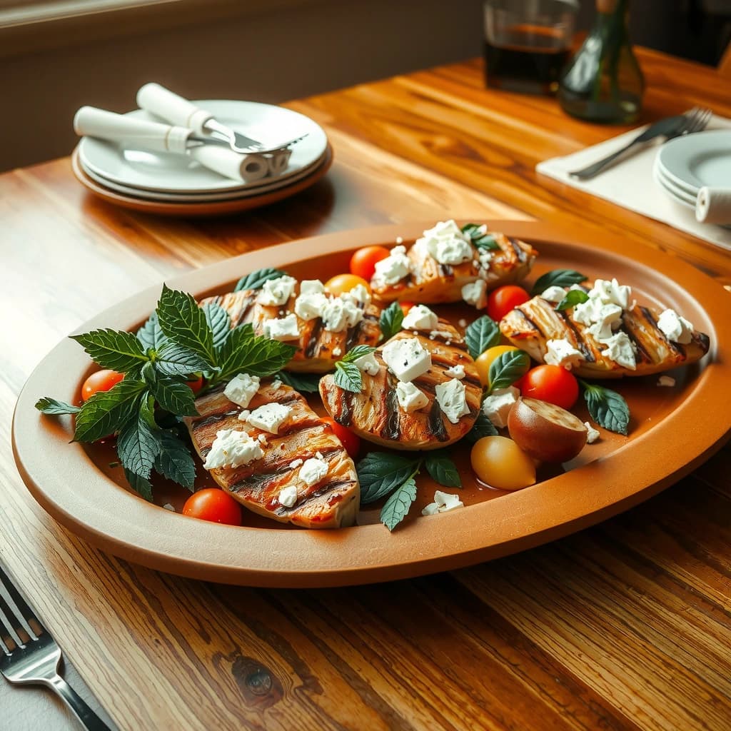 Mediterrane Kip met Groenten en Feta