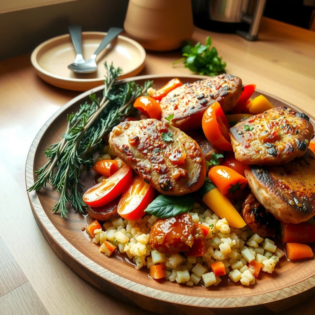 Griekse Lente Stoofpot met Varkensschnitzels en Groenten