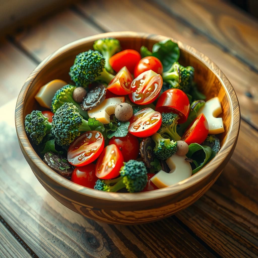 Mediterrane Groentensalade met Broccoli en Wortel