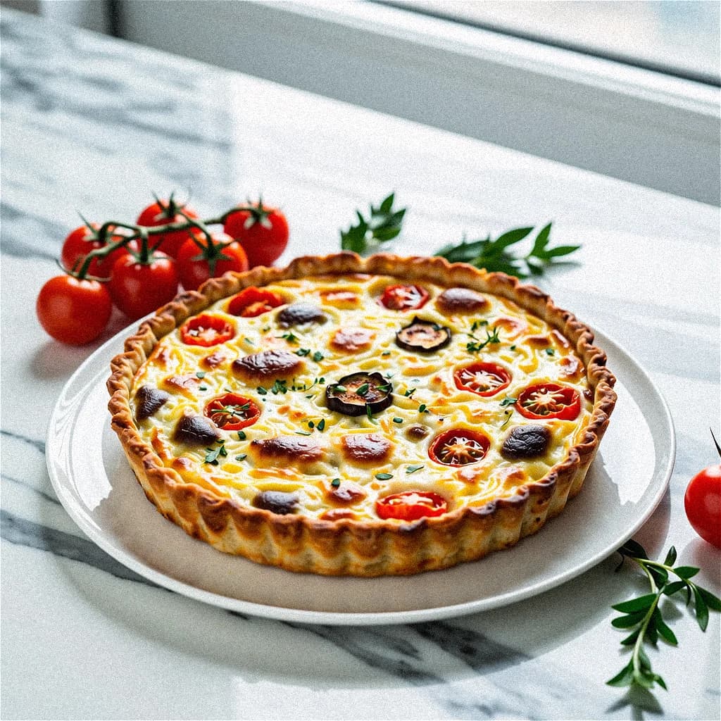 Gezonde Middel-Oosten Groenten Quiche